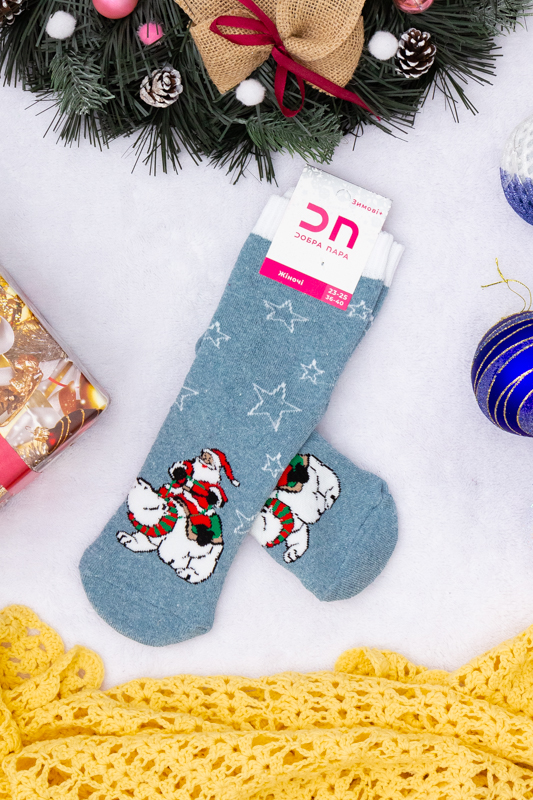 Шкарпетки жіночі "Новорічні" (зима) високі